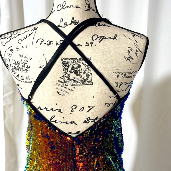 WOW COUTURE Seuinned Dress! Large - Picture 9 of 10